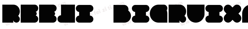 ReeJi BigRuixain BoldGBV10 Regular字体转换
